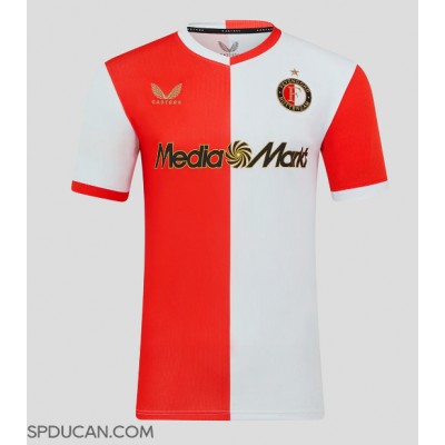 Muški Nogometni Dres Feyenoord Jordan Bos #15 Domaci 2025-26 Kratak Rukav Muški Nogometni Dres Feyenoord Jordan Bos #15 Domaci 2025-26 Kratak Rukav